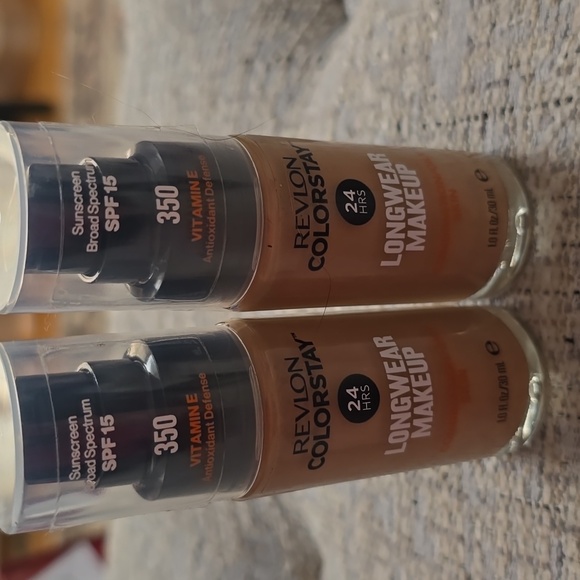 REVLON BRAND COLORSTAY LONGWEAR MAKEUP FOUNDATION #350 RICH TAN BUNDLE OF 2 - Picture 2 of 5